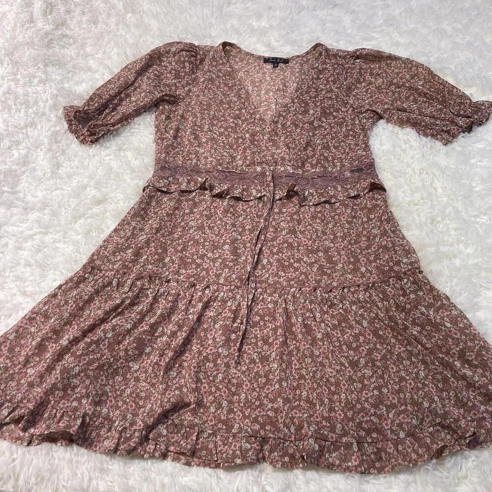 TRIXXI  Women’s Baby Doll Dress Size Small Floral Mini Summer